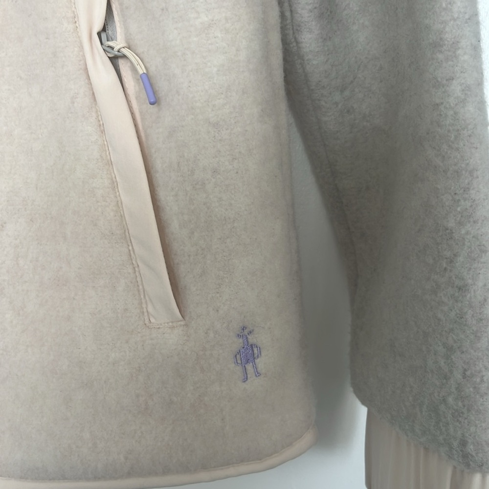 Smartwool Women's Gray and Cream Jacket Wool Fleece Jacket - Picture 5 of 9